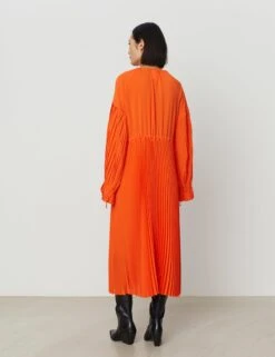 DAY Birger Et Mikkelson Leighton Solid Plissé Dress - Flame 11 DAY Birger Et Mikkelson Leighton Solid Plissé Dress - Flame -Lulu&M DAY65242197 171462 3