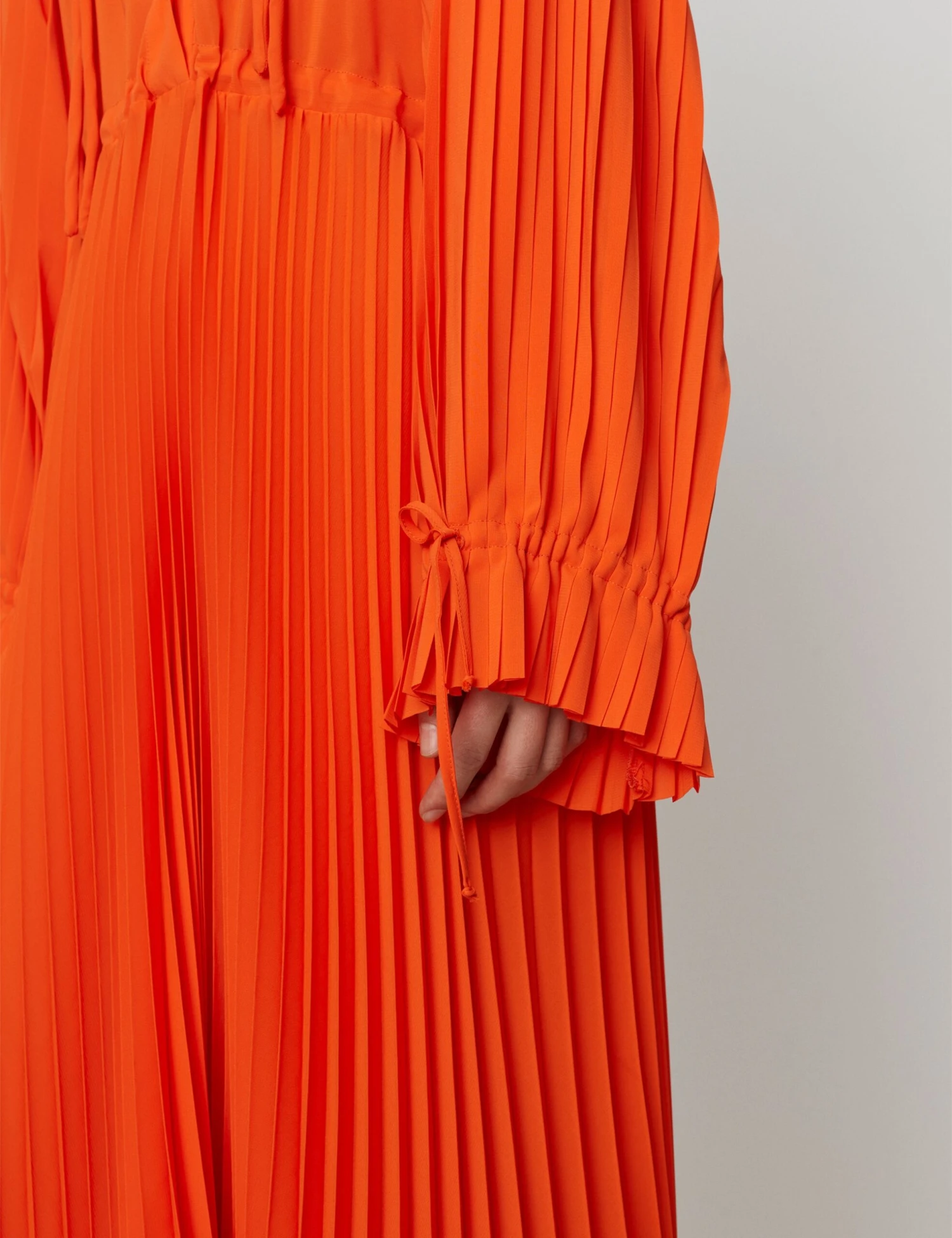 DAY Birger Et Mikkelson Leighton Solid Plissé Dress - Flame 5 DAY Birger Et Mikkelson Leighton Solid Plissé Dress - Flame - Image 3
