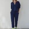 Dr Bloom Royce Vichy Pants - Blue -Lulu&M DRBLOOM20240350 e34a7189 8bb3 4ac1 a08a 2e6a152deb5c jpg
