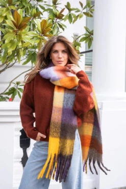 Alternative view of Libby Loves Lennie Scarf - Purple