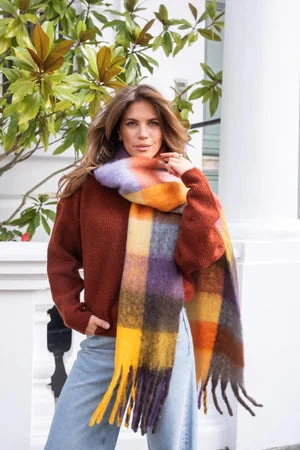 Libby Loves Lennie Scarf - Purple 4 Libby Loves Lennie Scarf - Purple - Image 2