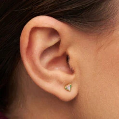 LULU Copenhagen Diamond Cut Small Earring - Gold Multi 7 LULU Copenhagen Diamond Cut Small Earring - Gold Multi -Lulu&M Diamond Cut Small earring 1 pcs Ear stud 1 pcs LULU1494 Multi 1 jpg