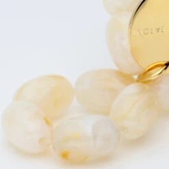Alternative view of Vanessa Baroni Olive Flex Bracelet - Pearl Marble