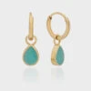 Anna Beck Amazonite Drop Charm Earrings - Gold -Lulu&M ER10395 GAMAZ 3000x jpg