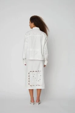 Alternative view of Stella Nova Elements Embroidered Cotton Shirt - White