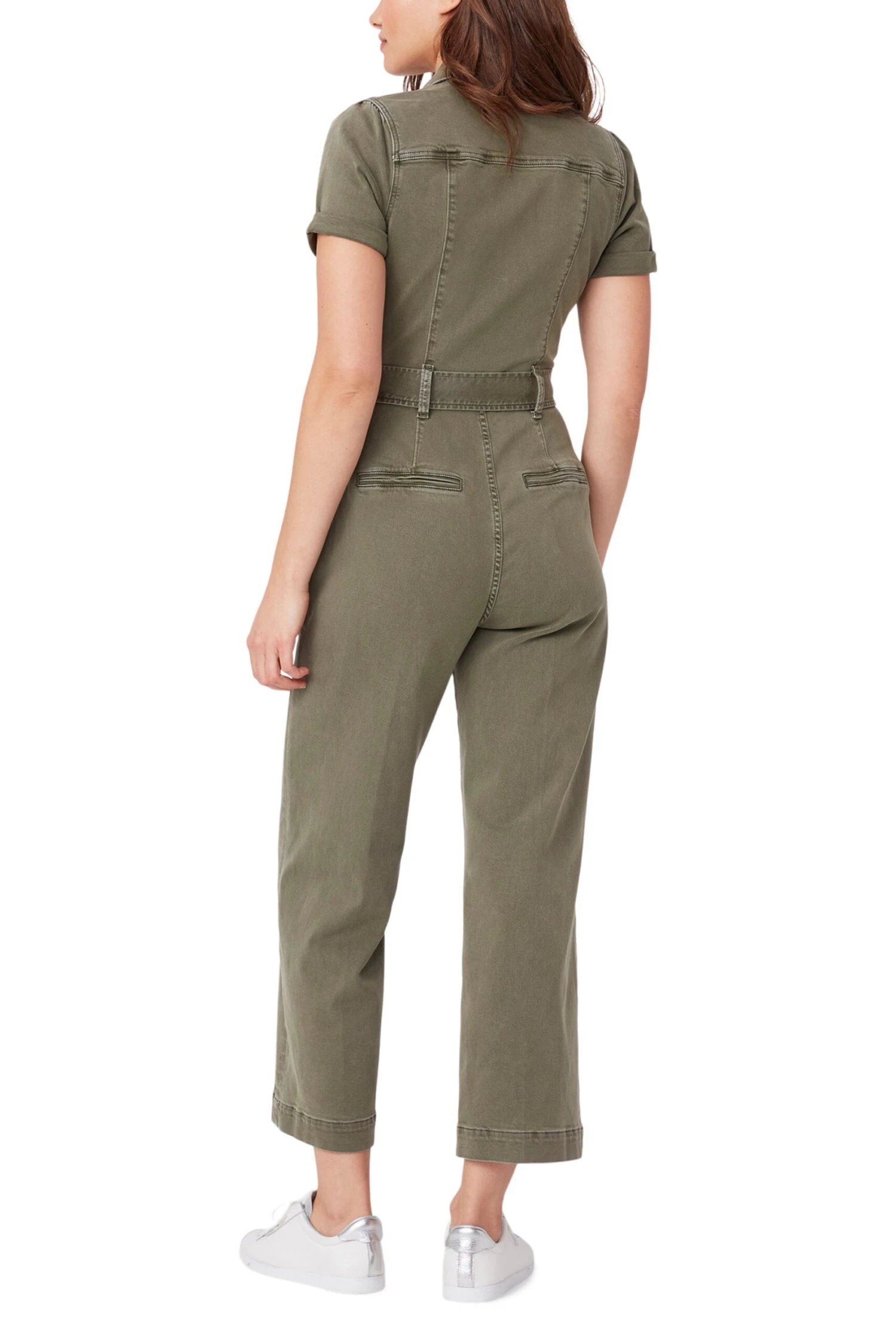 Paige Anessa Puff SS Jumpsuit - Vintage Ivy Green 6 Paige Anessa Puff SS Jumpsuit - Vintage Ivy Green - Image 4