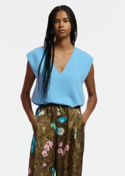 Essentiel Antwerp Fault Wide Leg Pants - Khaki -Lulu&M FAULT F1PF i 2