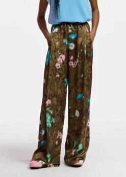 Essentiel Antwerp Fault Wide Leg Pants - Khaki -Lulu&M FAULT F1PF i 3