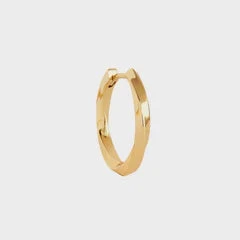 Carré Gold Plated Hoop Earring 2cm - Twist (Single)