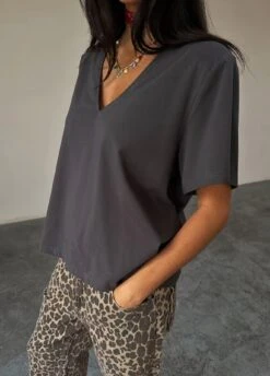 Never Fully Dressed T-Shirt With Shoulder Pads - Grey 5 Never Fully Dressed T-Shirt With Shoulder Pads - Grey -Lulu&M FullSizeRender 9a695cbe 4fa1 4062 83c2 0883d7eaea16