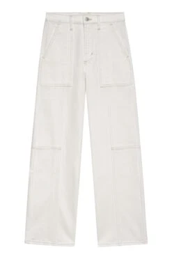 Rails Getty Crop Utility Jean - Vintage Ecru 10 Rails Getty Crop Utility Jean - Vintage Ecru -Lulu&M GETTY CROP UTILITY VINTAGE ECRU CONTRAST STITCH