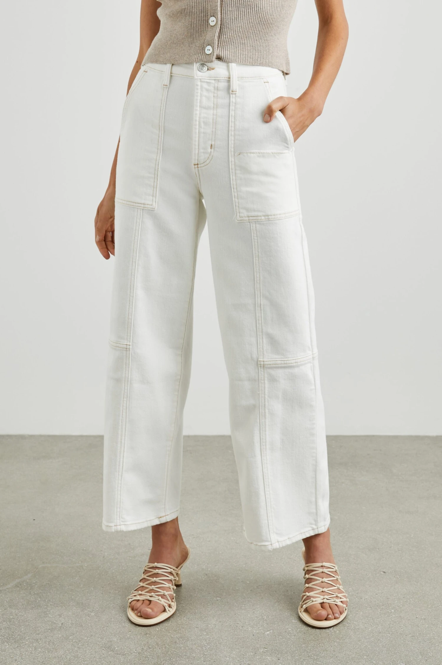 Rails Getty Crop Utility Jean - Vintage Ecru 3 Rails Getty Crop Utility Jean - Vintage Ecru
