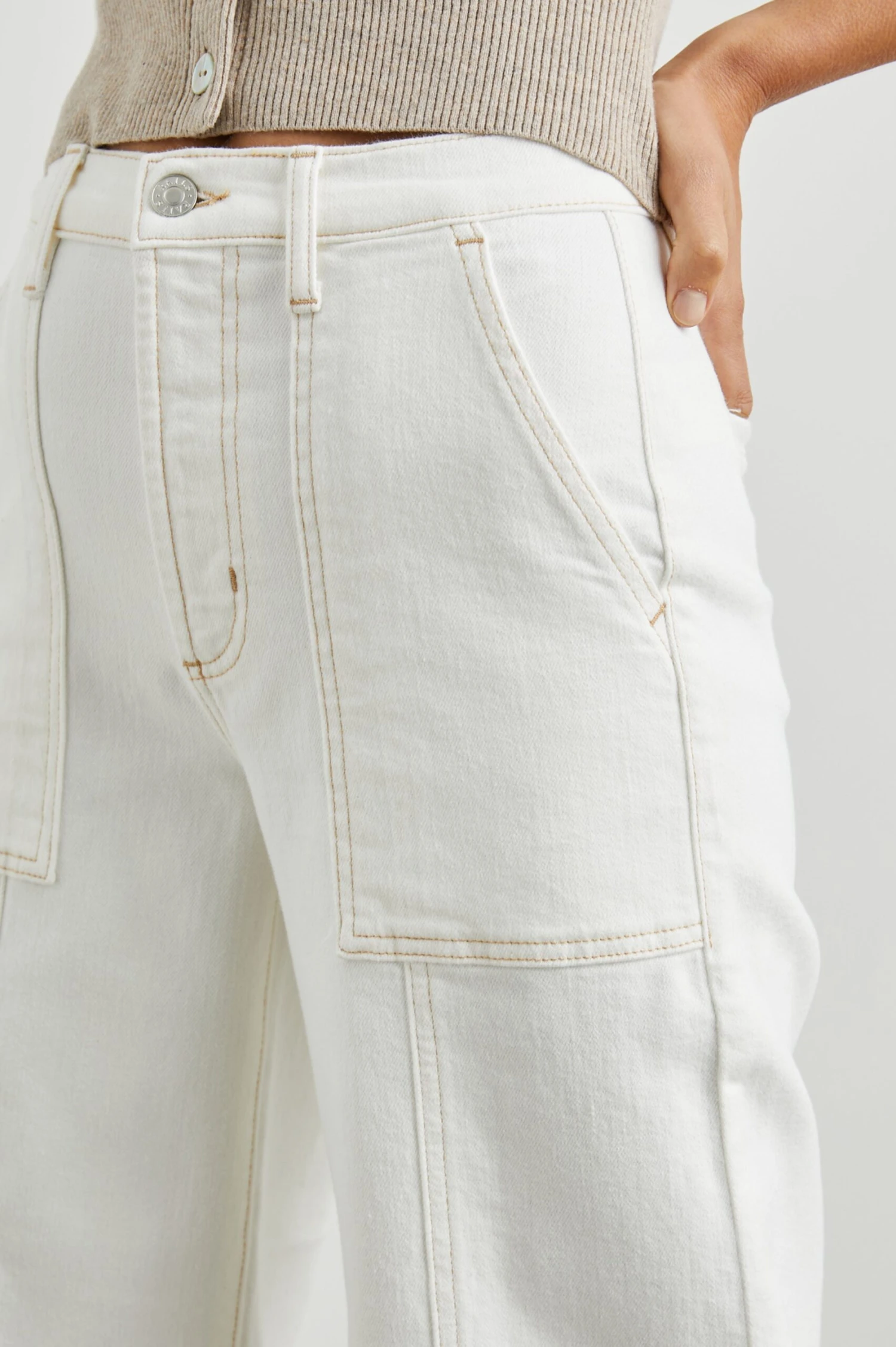 Rails Getty Crop Utility Jean - Vintage Ecru 6 Rails Getty Crop Utility Jean - Vintage Ecru - Image 4
