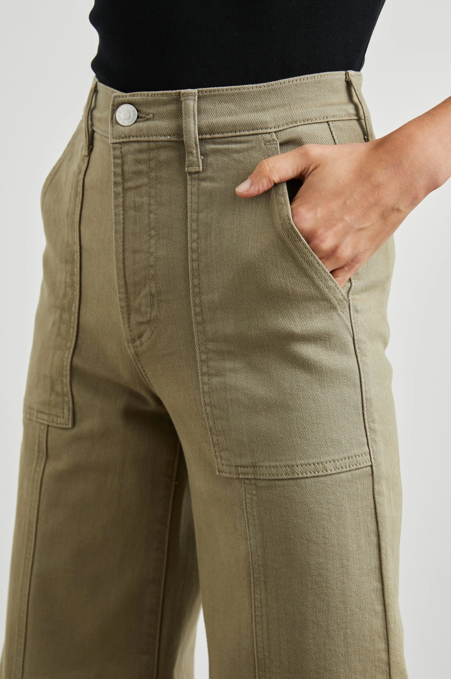 Rails Getty Utility Cropped Jean - Olive 4 Rails Getty Utility Cropped Jean - Olive - Image 2