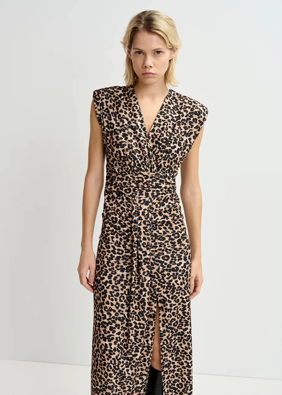Essentiel Antwerp Gitaly Dress - Animal 4 Essentiel Antwerp Gitaly Dress - Animal - Image 2