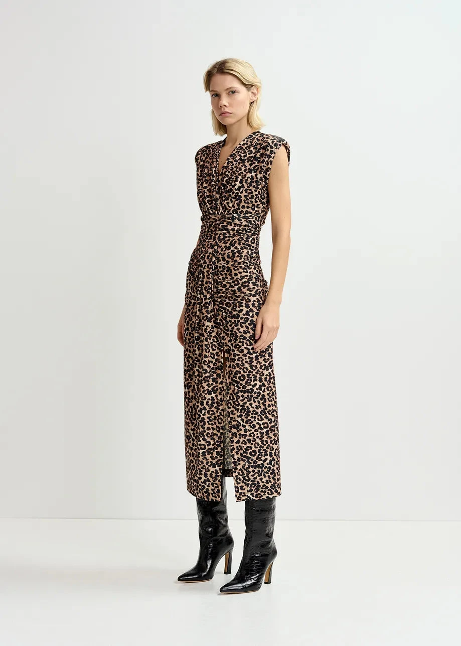 Essentiel Antwerp Gitaly Dress - Animal 5 Essentiel Antwerp Gitaly Dress - Animal - Image 3