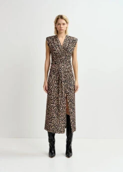 Essentiel Antwerp Gitaly Dress - Animal 13 Essentiel Antwerp Gitaly Dress - Animal -Lulu&M GITALY G1BL i 5
