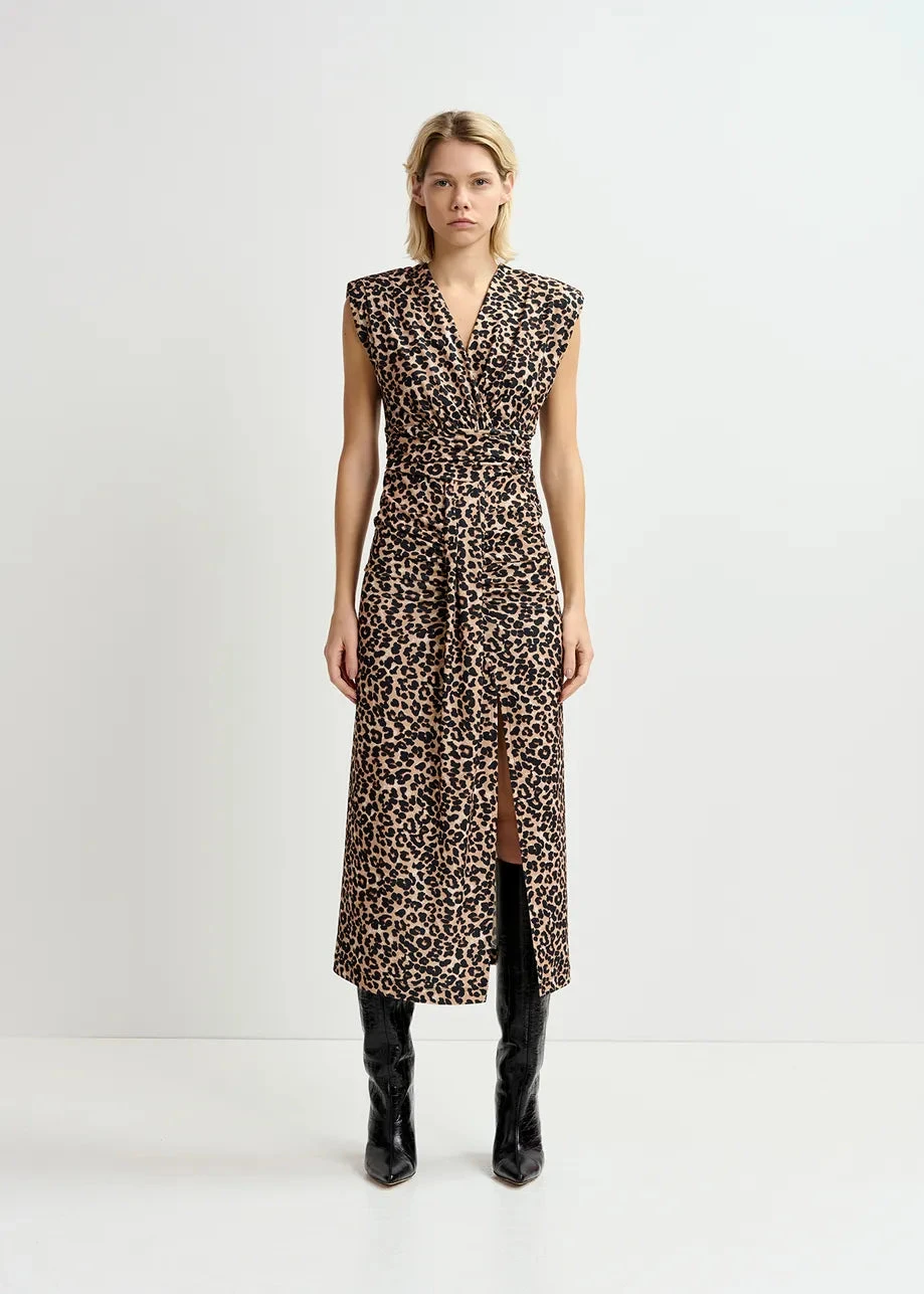 Essentiel Antwerp Gitaly Dress - Animal 7 Essentiel Antwerp Gitaly Dress - Animal - Image 5