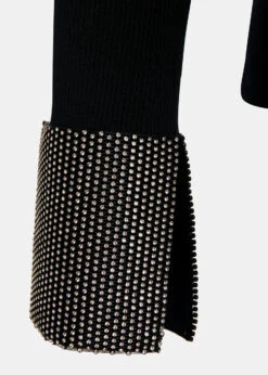 Essentiel Antwerp Gomi Pullover With Rhinestone-Embellished Cuffs - 25 Year Exclusive - Black 12 Essentiel Antwerp Gomi Pullover With Rhinestone-Embellished Cuffs - 25 Year Exclusive - Black -Lulu&M GOMI BL30 i 5