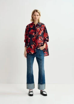 Essentiel Antwerp Gwendolyn Shirt - Black / Orange / Red 12 Essentiel Antwerp Gwendolyn Shirt - Black / Orange / Red -Lulu&M GWENDOLYN G1BL i 2 ea2c0be0 607e 467f a10a fddb2c601495