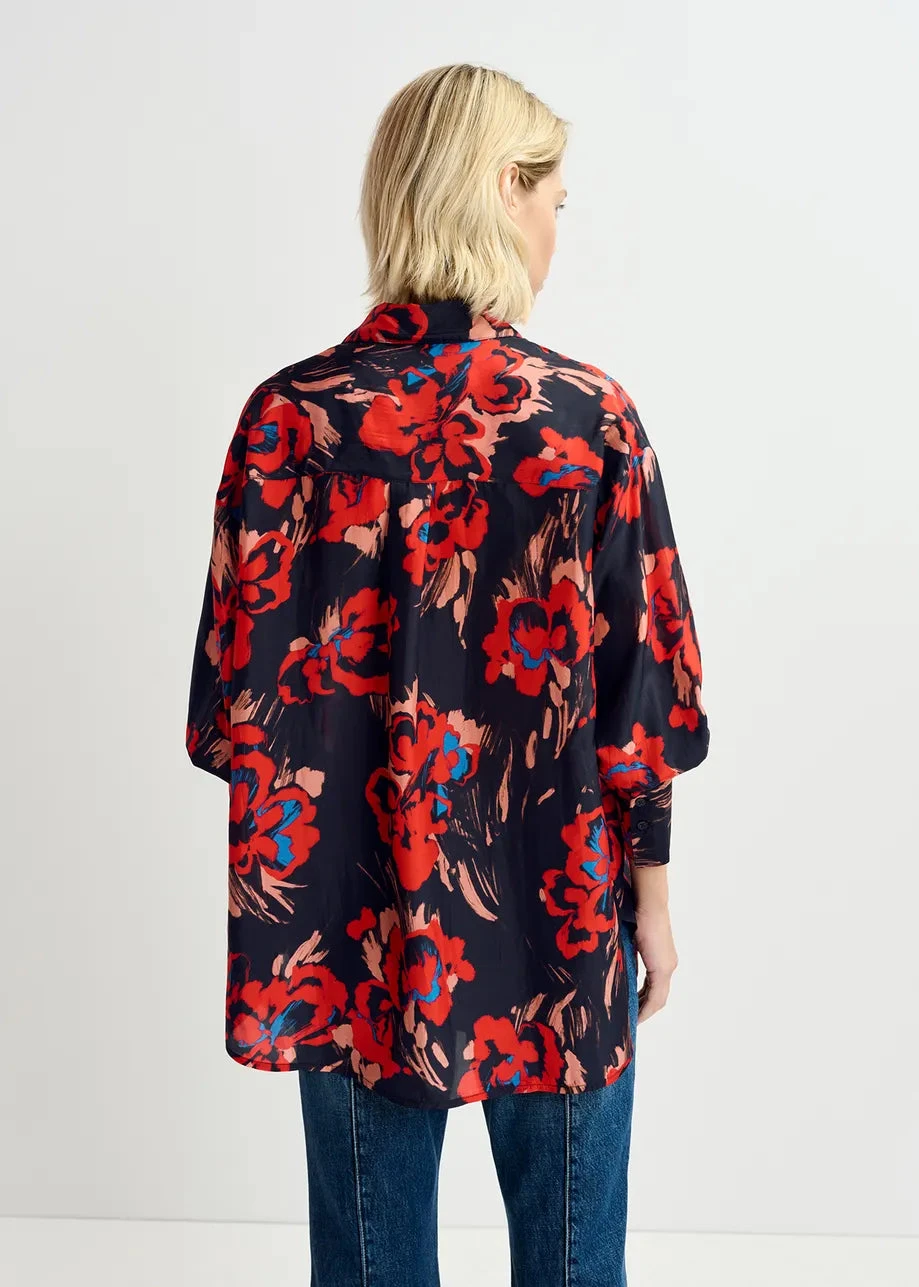 Essentiel Antwerp Gwendolyn Shirt - Black / Orange / Red 7 Essentiel Antwerp Gwendolyn Shirt - Black / Orange / Red - Image 5