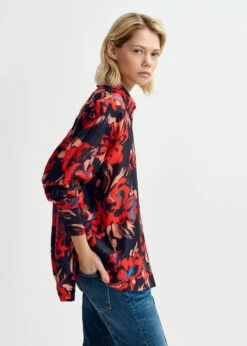 Essentiel Antwerp Gwendolyn Shirt - Black / Orange / Red 14 Essentiel Antwerp Gwendolyn Shirt - Black / Orange / Red -Lulu&M GWENDOLYN G1BL i 4 d04d34dc ccda 4c0f 9580 47c94ace63ad
