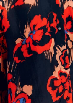 Essentiel Antwerp Gwendolyn Shirt - Black / Orange / Red 11 Essentiel Antwerp Gwendolyn Shirt - Black / Orange / Red -Lulu&M GWENDOLYN G1BL i 5