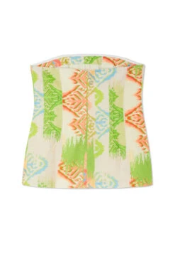 Never Fully Dressed Abstract Sol Bandeau Top - Green 20 Never Fully Dressed Abstract Sol Bandeau Top - Green -Lulu&M Green Abstract Bandeau 2copy jpg