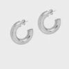 The Hoop Station Chunky Shiny Large Hoops - Silver 2 The Hoop Station Chunky Shiny Large Hoops - Silver -Lulu&M H307S 1d4231ba 3f61 4834 930b ac558eae5800 jpg