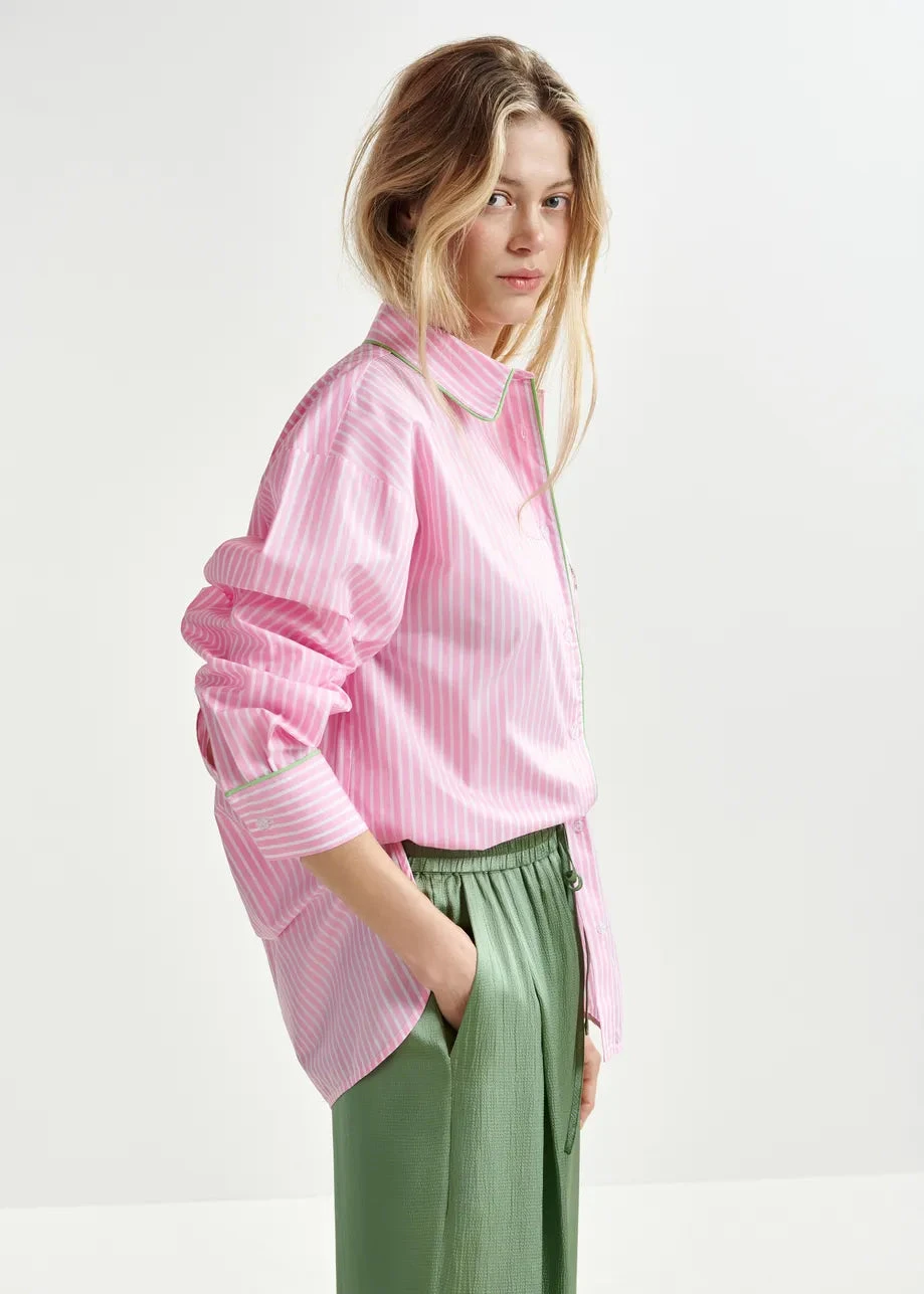 Essentiel Antwerp Hawaii Shirt - Pink/Green/White 6 Essentiel Antwerp Hawaii Shirt - Pink/Green/White - Image 4