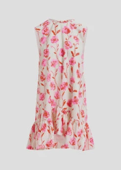 Alternative view of Essentiel Antwerp Hibernate Minidress - White/Red/Pink