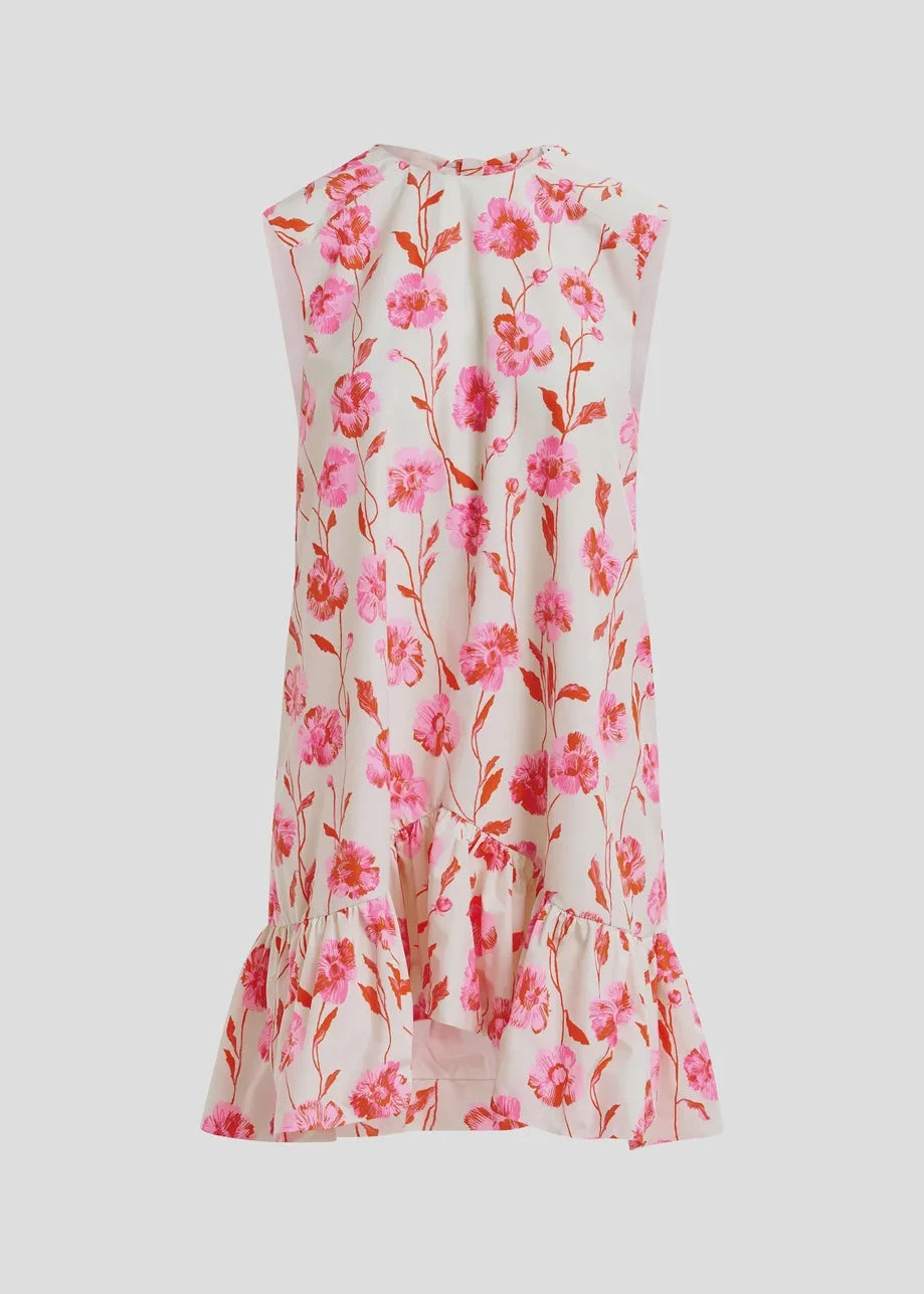 Essentiel Antwerp Hibernate Minidress - White/Red/Pink 4 Essentiel Antwerp Hibernate Minidress - White/Red/Pink - Image 2