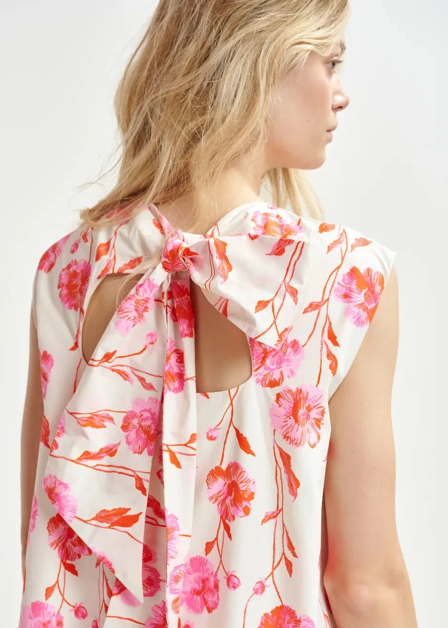 Essentiel Antwerp Hibernate Minidress - White/Red/Pink 8 Essentiel Antwerp Hibernate Minidress - White/Red/Pink - Image 6