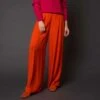 Idano Hilde Uni Pants - Orange -Lulu&M HILDEUNIORANGE