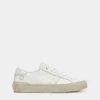 D.A.T.E. D.A.T.E Hill Low Used Effect Sneaker - White -Lulu&M HILL LOW USED WHITE D A T E 8142 dettaglio 2x