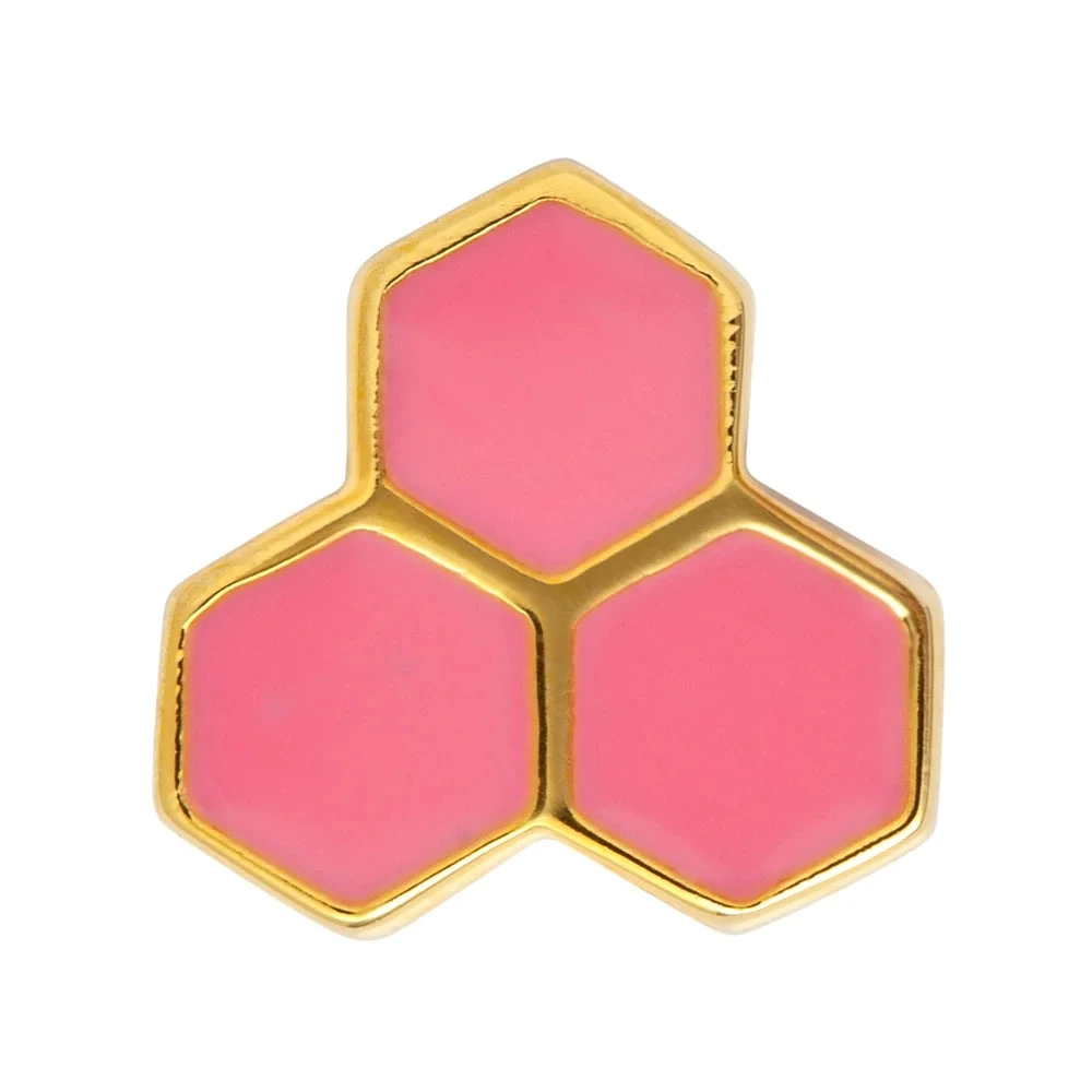 LULU Copenhagen Large Honey Rose Earring - Gold Plated 5 LULU Copenhagen Large Honey Rose Earring - Gold Plated - Image 3