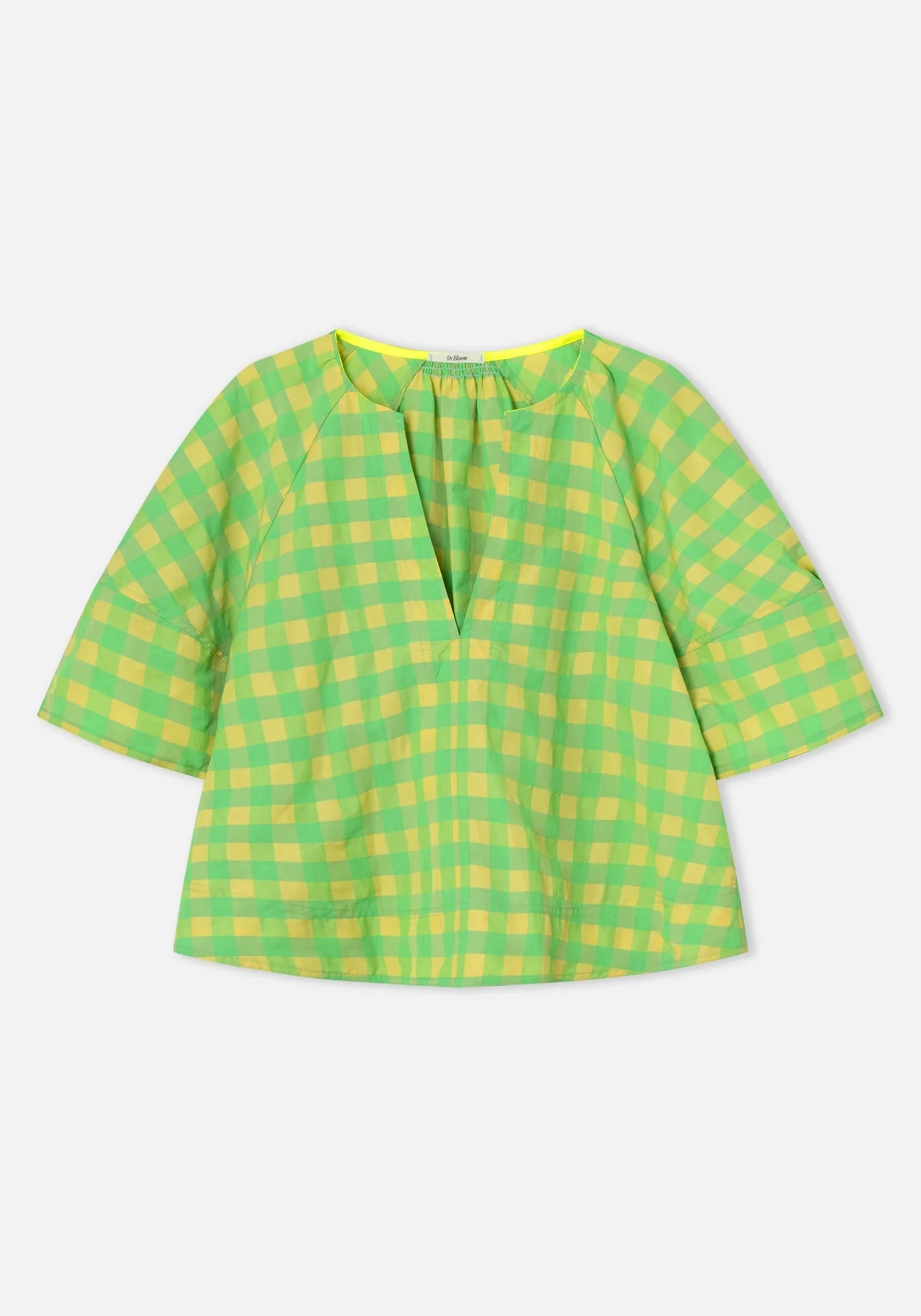 Dr Bloom Vichy Soplo Blouse - Yellow 8 Dr Bloom Vichy Soplo Blouse - Yellow - Image 6