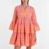 Devotion Twins Ella Dress - Orange/Fushia 1 Devotion Twins Ella Dress - Orange/Fushia -Lulu&M IMG 0642