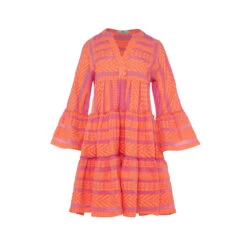 Devotion Twins Ella Dress - Orange/Fushia 9 Devotion Twins Ella Dress - Orange/Fushia -Lulu&M IMG 0645