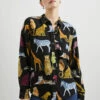 Rails Kate Silk Shirt - Illustrated Animals -Lulu&M IMG 3869