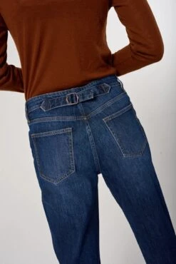 Alternative view of Seventy + Mochi Bobbi Boyfriend Jean - Dark Americana