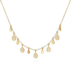 Alternative view of Anna Beck Teardrop Charm Necklace - Gold