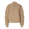 Selected Femme Netra Bomber Jacket - Greige 2 Selected Femme Netra Bomber Jacket - Greige -Lulu&M IMG 7258