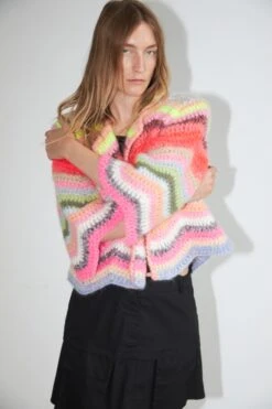Alternative view of Dawn X Dare Ginza Knitted Jacket - Bold Multi
