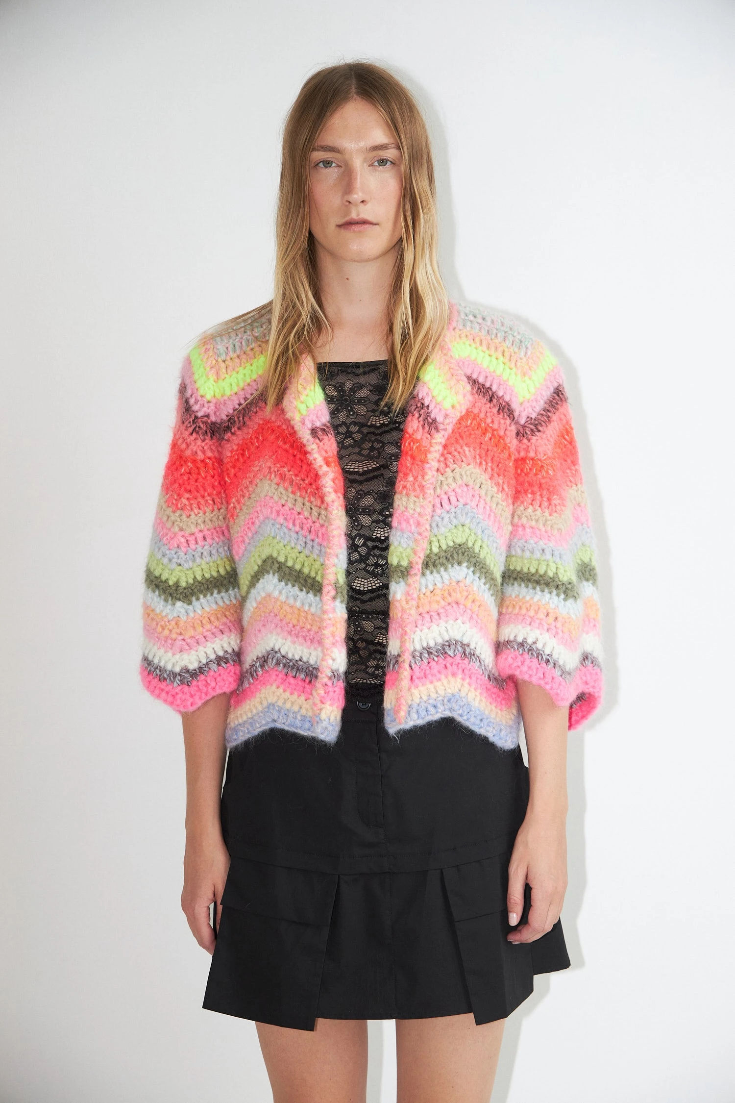Dawn X Dare Ginza Knitted Jacket - Bold Multi 3 Dawn X Dare Ginza Knitted Jacket - Bold Multi