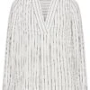 Levete Room Kerry 2 Blouse - White/Black Stripe 2 Levete Room Kerry 2 Blouse - White/Black Stripe -Lulu&M IMG 8173