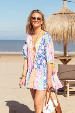 Alternative view of Place Du Soleil Short Dress - Multicoloured