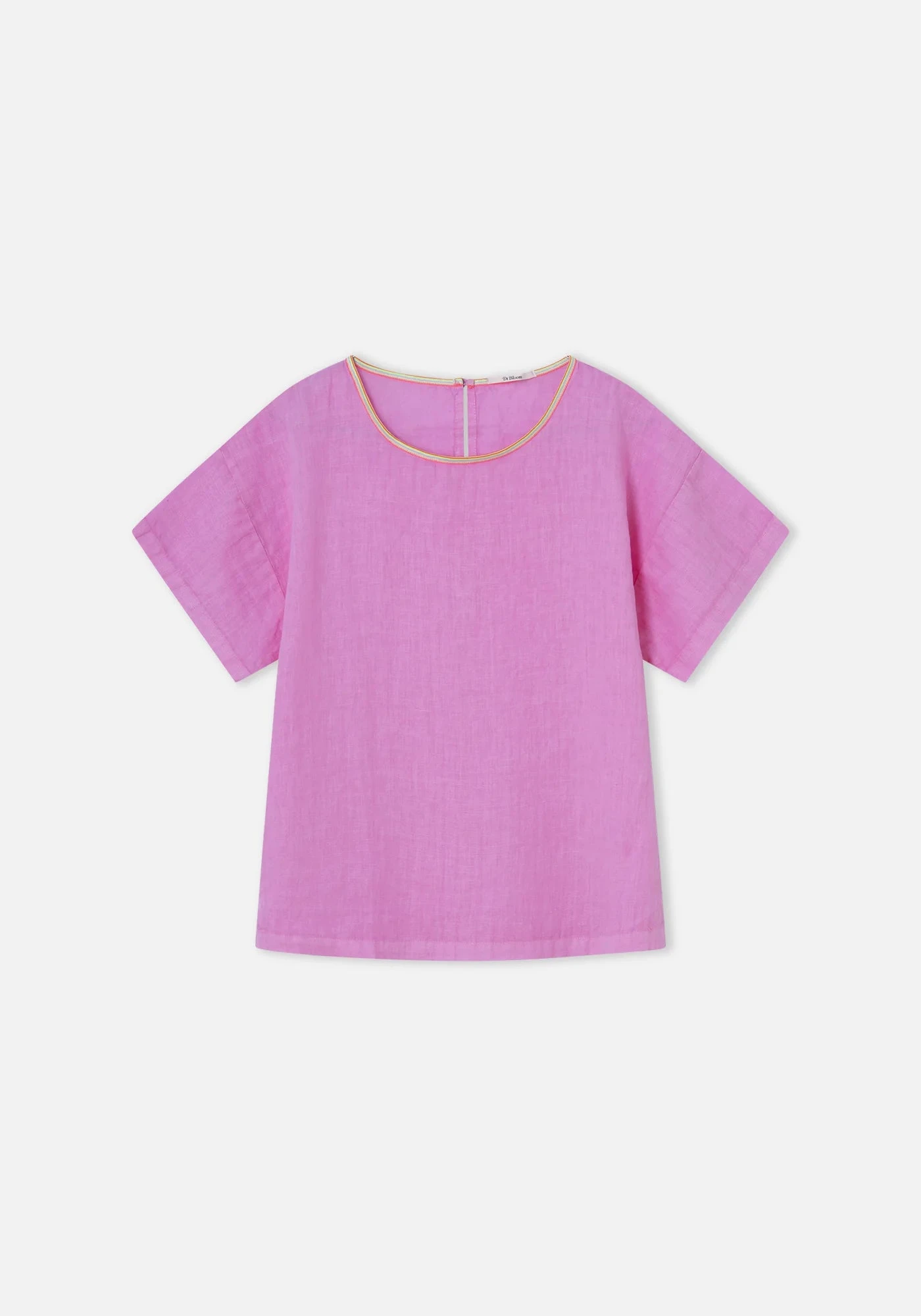 Dr Bloom Flake Linen Top - Pink 6 Dr Bloom Flake Linen Top - Pink - Image 4