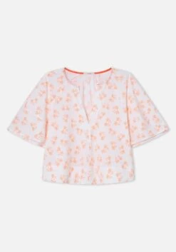 Dr Bloom Neon Crabs Soplo Blouse - Orange -Lulu&M IMG 0179copia jpg