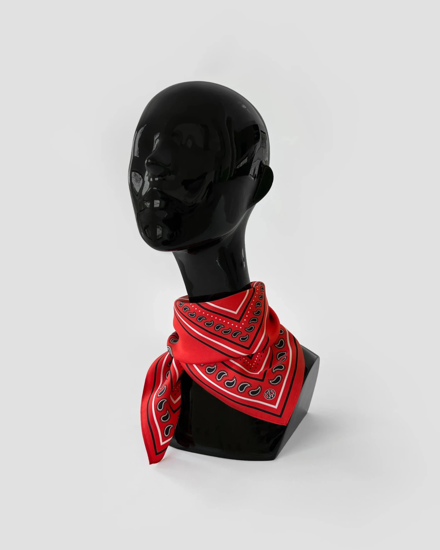 Lescarf Paisley Scarf - Red 5 Lescarf Paisley Scarf - Red - Image 3